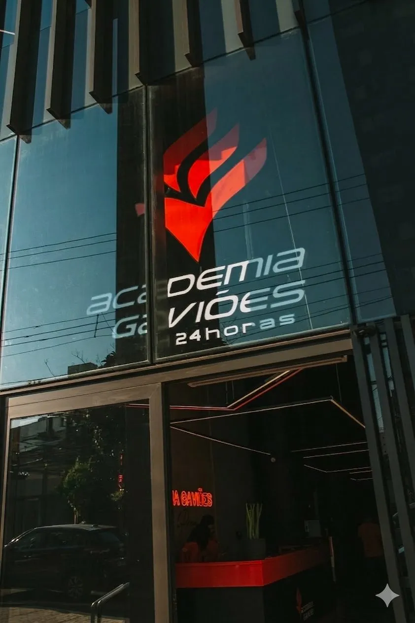 Fachada da Academia Gaviões 24 horas